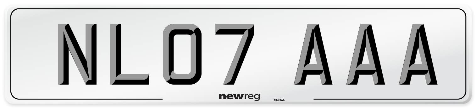 NL07 AAA Number Plate from New Reg